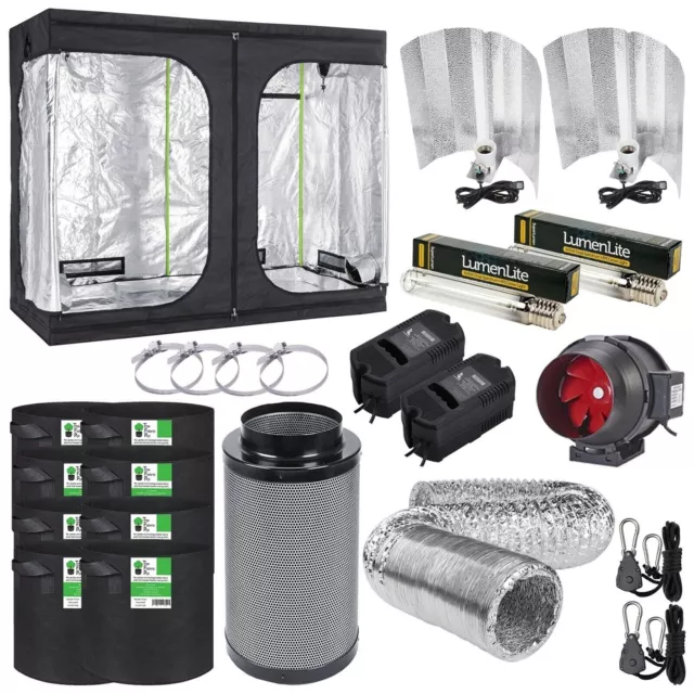 Professional Grow Tent Kit With 600w Grow Light Kits Odour Neutralising Filter