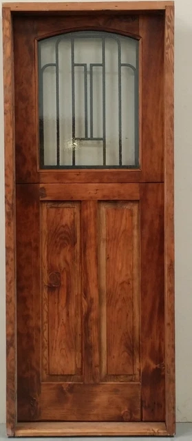 Rustic reclaimed solid Doug Fir DUTCH door glass U choose dimension storybook