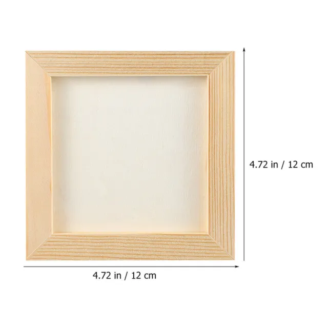 8 Pcs Clay Picture Frame Photo Wood Child Crafts Hanging Frames