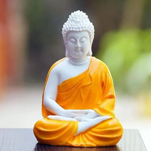 Meditating Buddha Statue Thai Feng Shui Home Decor Showpiece Figurine 5.5 Inch