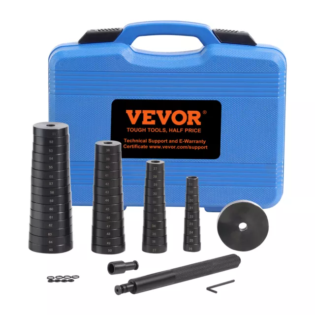 VEVOR 52PCs Extracteur de Roulement Kit Montage et Démontage Silentbloc et Joint