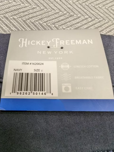 Hickey Freeman Blue Stretch Cotton Easy Care Pant casual 34 36 38