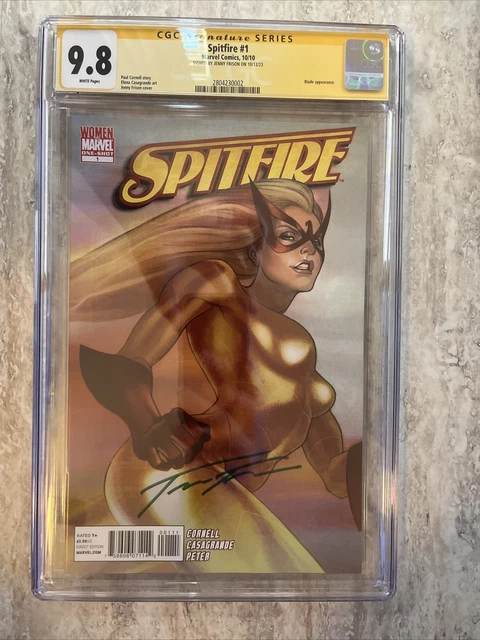 Women Of Marvel Spitfire #1 One Shot Marvel Comics (2010) Cgc 9.8 Ss Frison