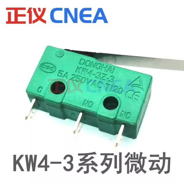 1PC DONGHAI KW4-3Z-3  3 Pins 5A 250V Micro Switch Long handle silver contacts 3