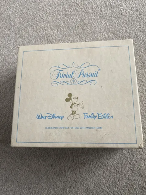  Walt Disney Family Edition Trivial Pursuit Subsidiary Card Set  ; for Use with Master Game : Toys & Games