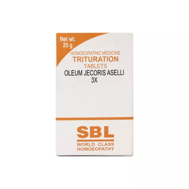 SBL Oleum Jecoris Trituration (25g) Tablet 3X Homeopathic Remedy UK