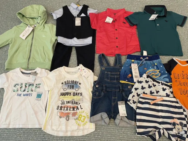 Baby Boys Brand New Clothes Bundle age 6-9 and 9-12 months