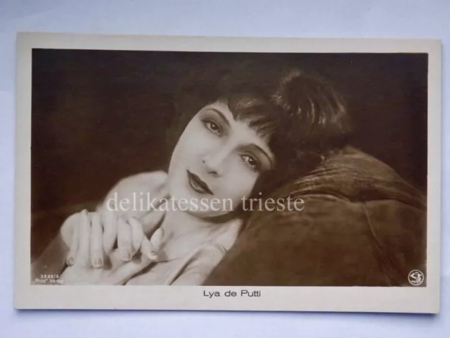 LYA DE PUTTI attrice cinema muto silent movie vecchia cartolina 3220