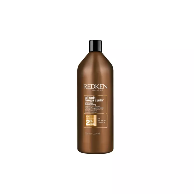 Redken All Soft Mega Curls Shampoo - 1000ml | AUS SELLER