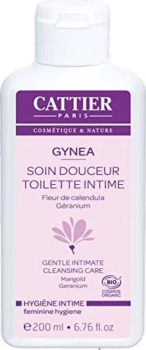 Cattier Gynéa Soin douceur Hygiène Intime fleur de calendula géranium Bio - 200