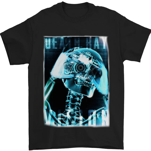 T-shirt uomo fotografia Death Ray Vision 100% cotone