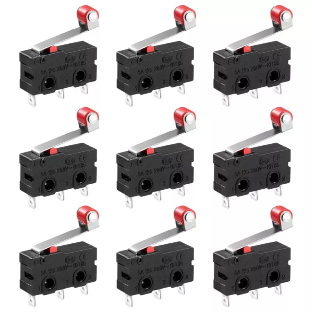 10PCS Micro Switch Premium Roller Lever SPDT Micro Switch Electronics