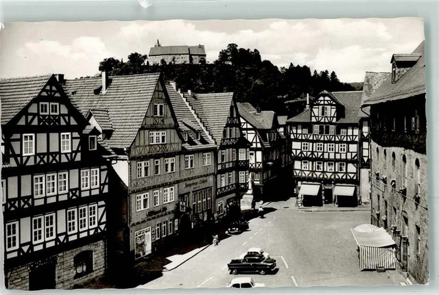 39449370 - 3509 Spangenberg Marktplatz u Schloss Oldtimer Motorad