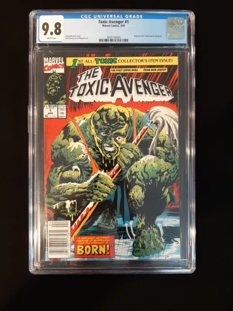 The Toxic Avenger 1 CGC 9.8 Marvel Comics 1991 Newsstand Rare!!!