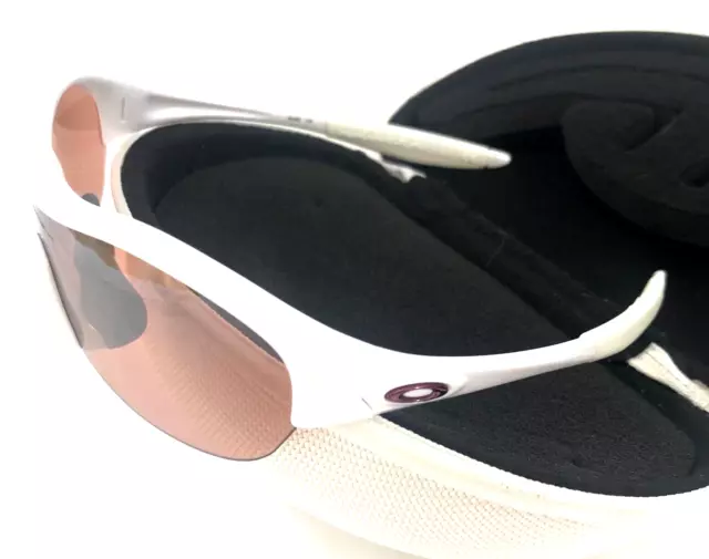OAKLEY ENDURE PACE SUNGLASSES White Metallic Rose Icons G30 Black Iridium Lens