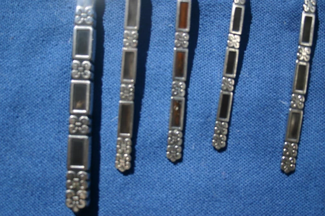 Oneida Community MADRID Black Accent Stainless Silverware Flatware *YOUR CHOICE*