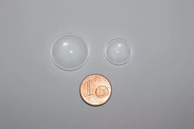 Lot de cabochon en verre transparent 20 et 14mm de diamètre quantité au choix :