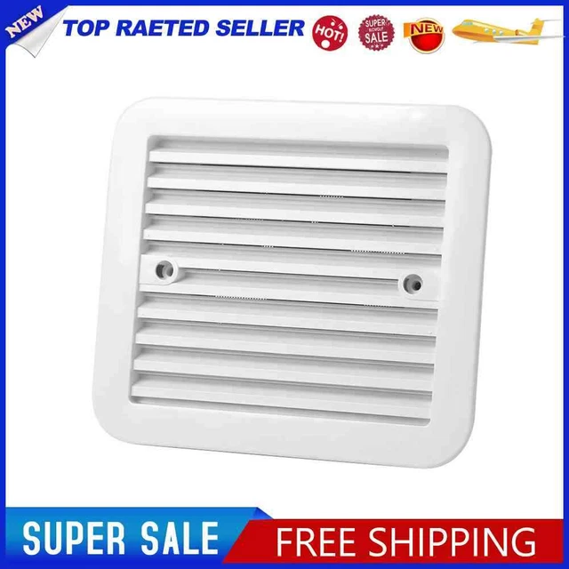 RV Fridge Vent with Fan Silent Trailer Caravan Side Air Ventilation Exhaust