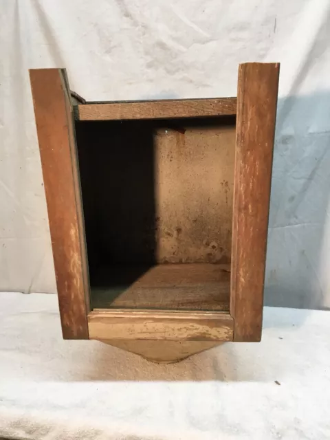 Primitve Kitchen Metal Cabinet Shelf Flour Bin  Country Cottage Decor