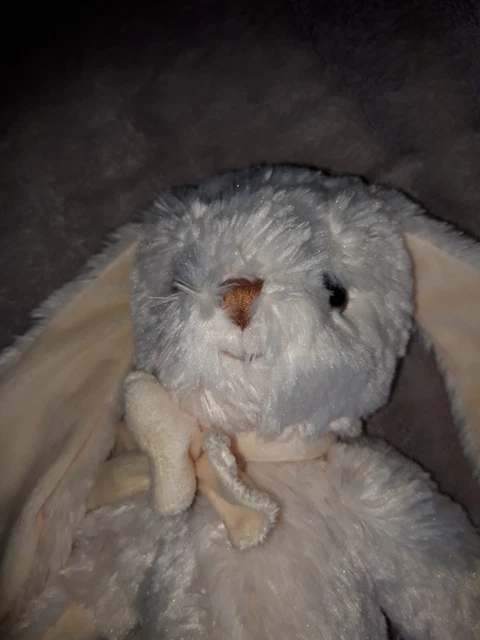 Peluche doudou lapin écru  longues oreilles 40cm Bukowski Ttbe brodé Camille 3