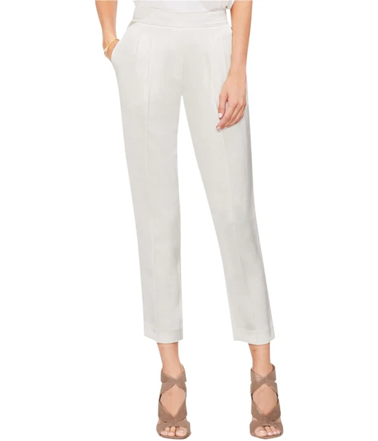 Vince Camuto Womens Cropped Dress Pants, White, 10