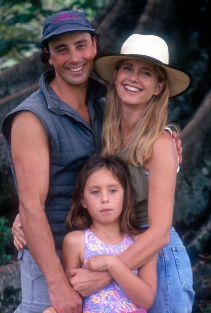 OLIVIA NEWTON-JOHN WITH her husband Matt Lattanzi and their daught