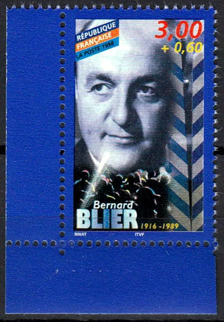 Frankreich postfrisch MNH Ecke Bernard Blier Schauspieler Hollywood TV Kino / 6