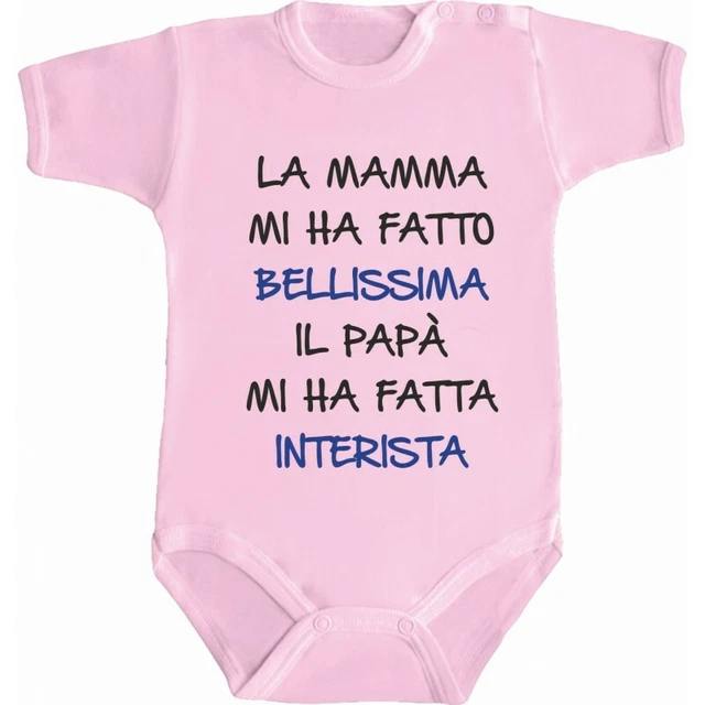 Body Neonato Festa Della Mamma - 100% Cotone - Stampa 'Ciao Mamma!' - Idea Regalo Divertente - Foto 9