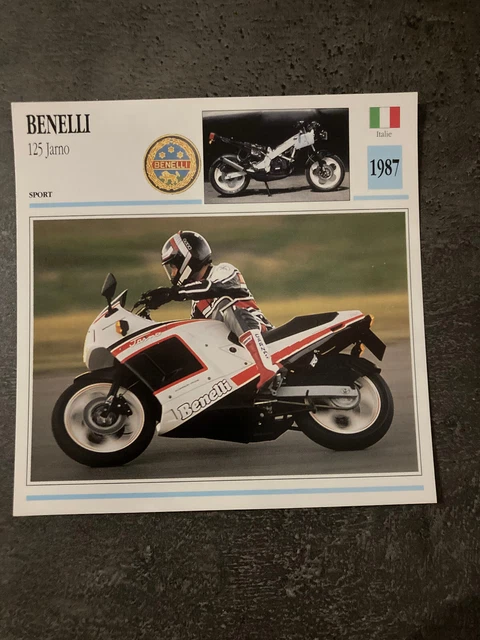 Fiche Carte Moto ACMA Vespa 125 1951 - Collection Atlas France