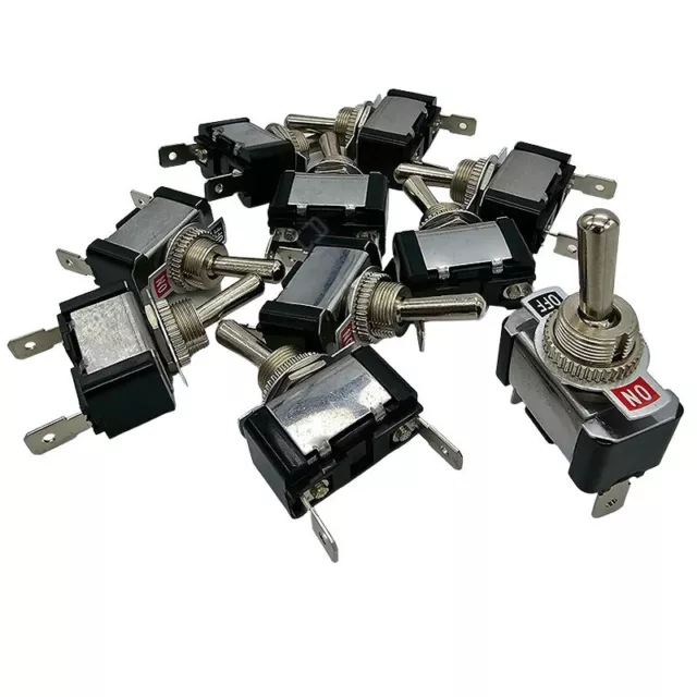 Toggle Switch R13-5 ON OFF 12V 24V 20A Heavy Duty Automotive SPST 10 Pack