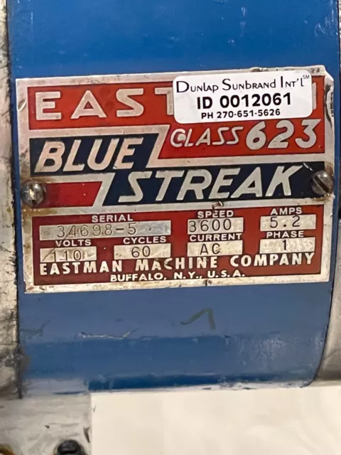 Vintage Eastman Blue Streak Class 623 fabric cutter Working Industrial - 2968 3