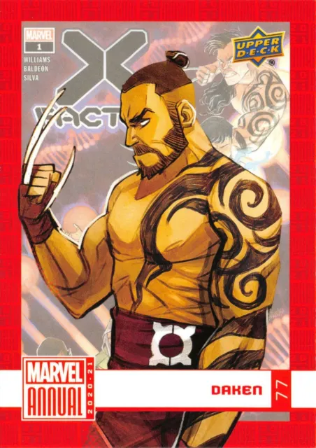 DAKEN / Marvel Annual 2020-21 (UD 2022) BASE Trading Card #77