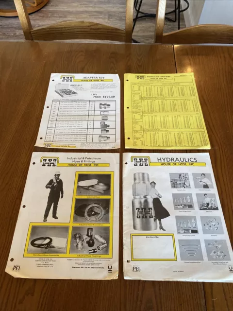 Vintage 1980 HH House of Hose Lyman NE Product Hydraulic catalog & price sheet