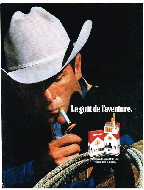 PUBLICITE ADVERTISING    1989  MARLBORO  le gout de l'aventure