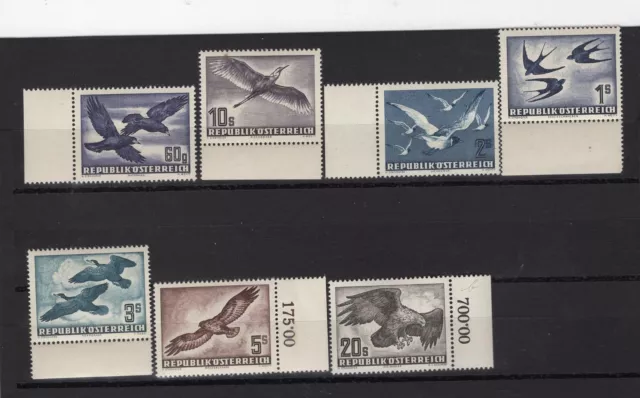 Austria Yr 1950-53,Sc C54-60,Birds,Mnh,Very High Cv