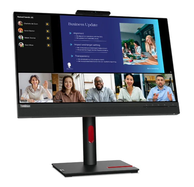 NEW 2023 Lenovo ThinkVision T24v-30 24" (23.8) FHD IPS, Speakers, IR+RGB Webcam