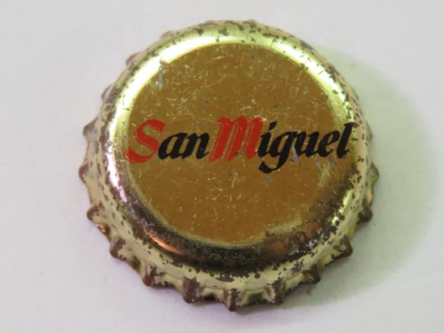 Vtg. Bottiglia di Birra Corona Tappo ~ San Miguel Especial Pilsener ~ Manila,