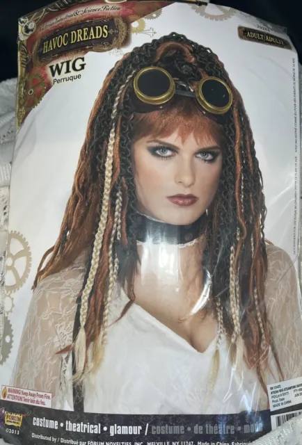 Adult Steampunk Havoc Dreads Dreadlocks Wig Only Halloween Accessory