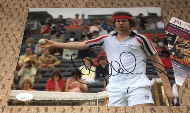 John Mcenroe Signed 8X10 Photo Autograph Tennis Mac Jsa Auto