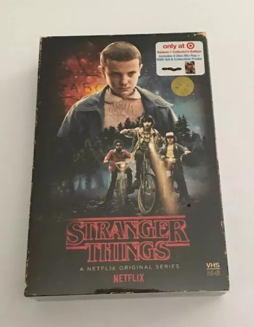 New Stranger Things Season 1 Blu Ray Dvd Target Exclusive Vhs Packing + Poster