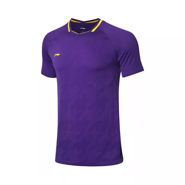 Li Ning Badminton T-Shirt Men's Size L Purple Brand New