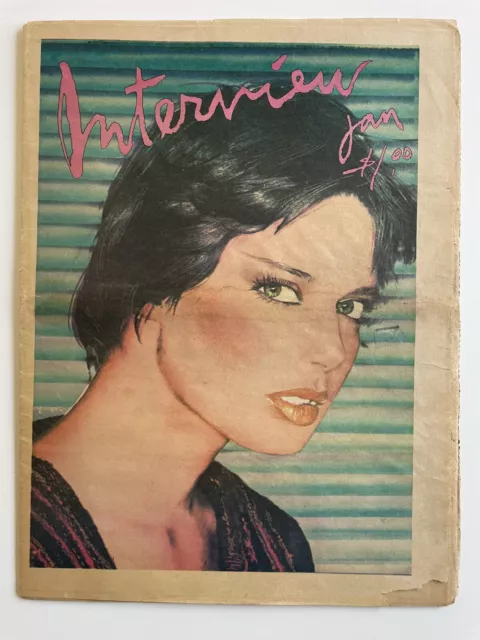 Andy Warhol’s Interview Magazine January 1978 Isabella Rossellini Cover!