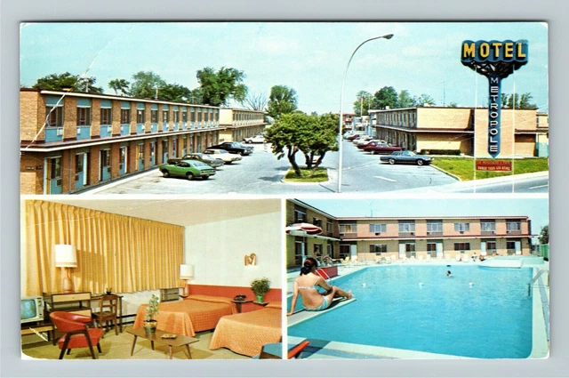 Montreal QC-Quebec Canada, Motel Metropole  Vintage Postcard