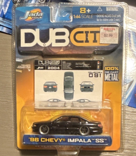 JADA TOYS DUB City 1996 Chevy Impala SS Flames Diecast 1:18 Big