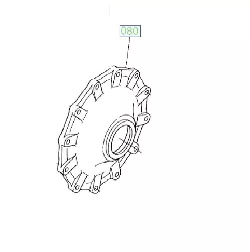 New Front Axle Cover Fits Kubota Part # 3A021-43620
