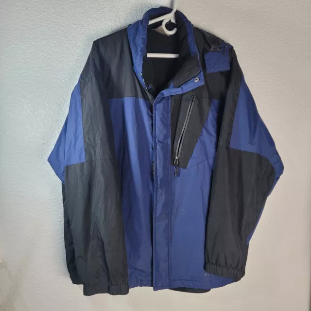 Men's XXL Champion Performance Hooded Zip Up Lined Windbreaker Jacket