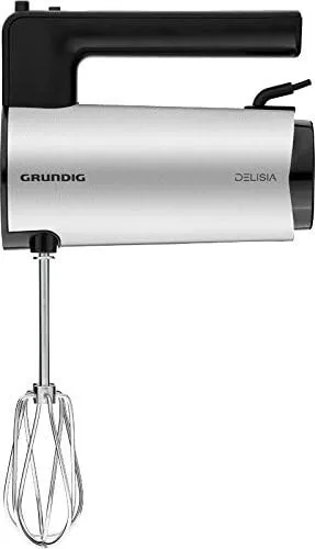 Grundig Hm 7680 Batteur Manuelle 700W Noir, Acier Inoxydable Batteur