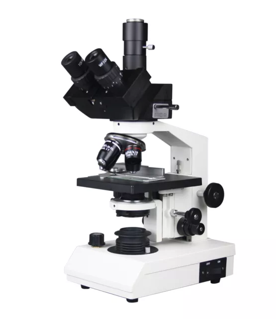 Trioculaire Médical Composé Clinique Vét Docteur Labo Microscope W Caméra Port