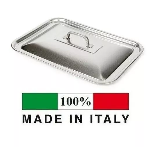 Coperchio Acciaio Inox Quadrato E Rettangolare Per Tegami Teglie Steel Pan