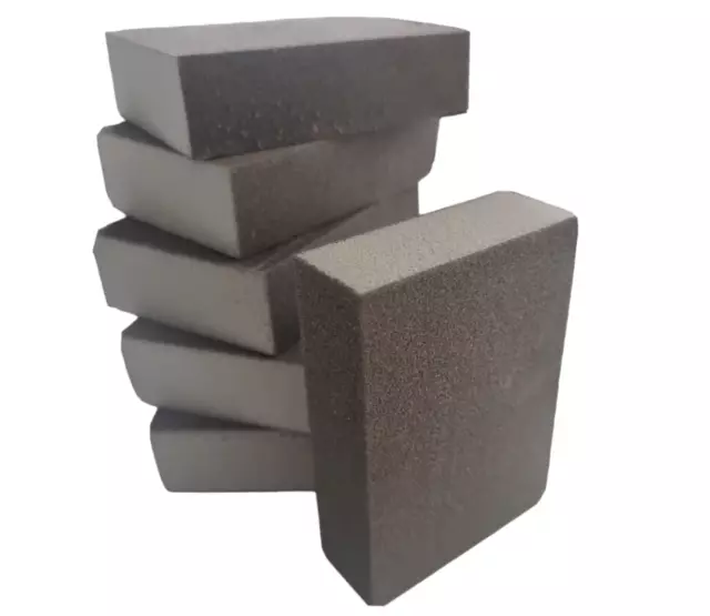 Sanding Block Reusable Abrasive Sponge Blocks Wet & Dry Fine X 6 Pack Wood Walls